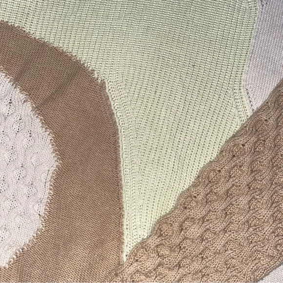 COS Pastel Mixed Knits Wool Cotton Womens Pullover Sweater XS - Picture 2 of 8